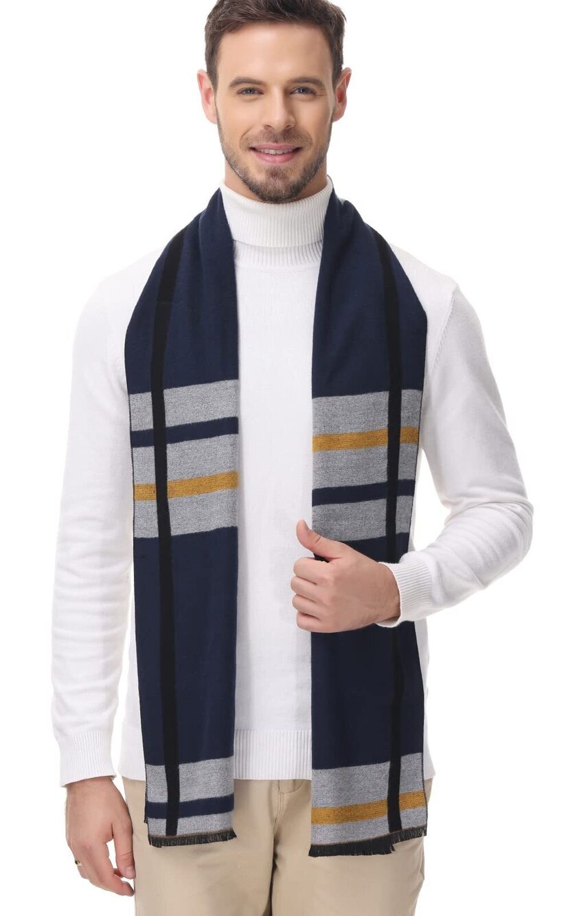 6169 Scarves Winter Warm Fashion Formal Classic Long Soft Scarf Holiday